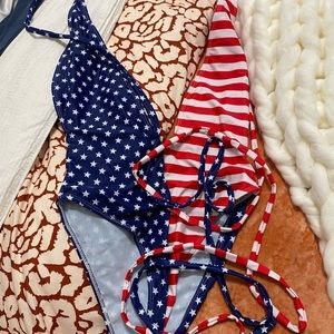 4th of July one piece swimsuit